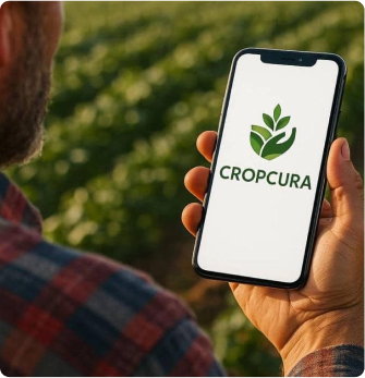 Phone with Cropcura app